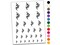 Tribal Abstract Swirls Temporary Tattoo Water Resistant Fake Body Art Set Collection
